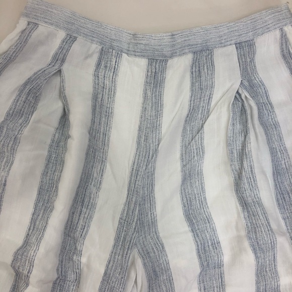 Elodie high waist pleated striped crop pants. Med - Picture 5 of 8